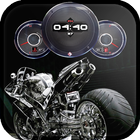 Superbike Clock Wallpaper HD icône