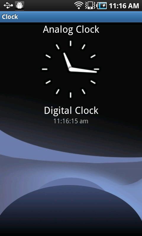 Прозрачные часы на андроид