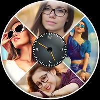 Clock Photo Collage Maker Affiche