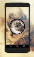 Cat Clock Live Wallpaper imagem de tela 1