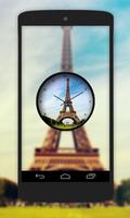 Eiffel Tower Clock Live Wallpaper Affiche
