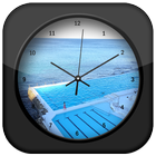 ikon Swimming Pool Clock Live Wallpaper