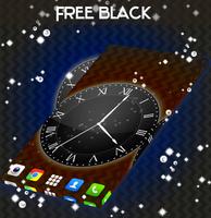 Black Live Clock Wallpaper ภาพหน้าจอ 2