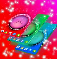 Pink Clock Live Wallpaper Affiche