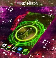 Pink Neon Clock capture d'écran 2