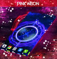 Pink Neon Clock capture d'écran 3