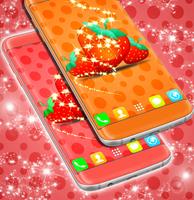 برنامه‌نما Strawberry Clock LWP عکس از صفحه