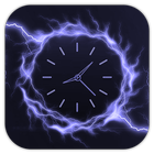 Electric Glow Clock Live WallPaper icône
