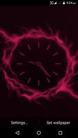 Electric Glow Clock Live WallPaper Affiche