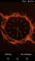 Electric Glow Clock Live WallPaper syot layar 1