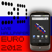 3D CLOCK RUSSIA FLAG WALLPAPER