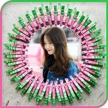 DIY Clothespin Photo Frame