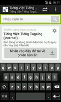 Poster Tagalog-Vietnamese Dictionary