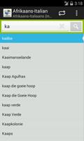 Afrikaans-Italian Dictionary screenshot 1