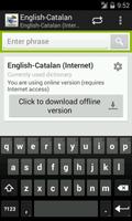 Català-Anglès Diccionari Cartaz
