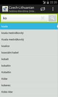 Czech-Lithuanian Dictionary Screenshot 1