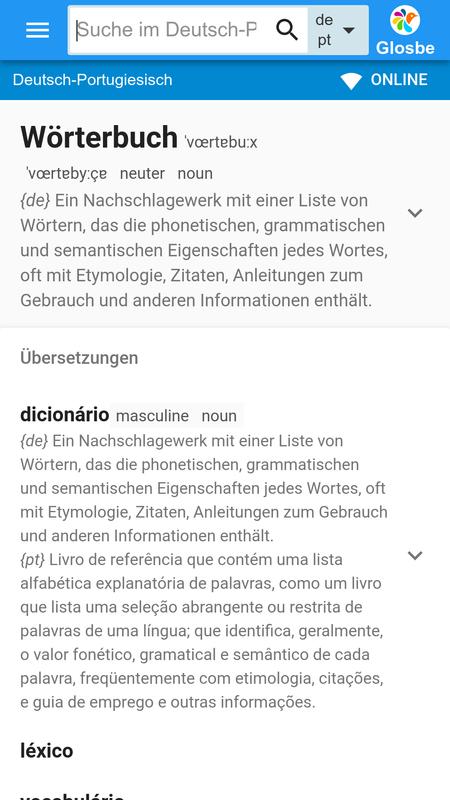 Portugiesisch Deutsch Wörterbuch For Android Apk Download