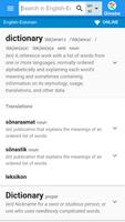 Estonian-English Dictionary постер