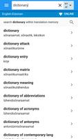 Estonian-English Dictionary capture d'écran 1