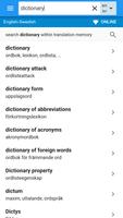 Swedish-English Dictionary capture d'écran 1