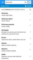 Turkish-English Dictionary imagem de tela 1