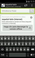 Español-Latín Diccionario الملصق