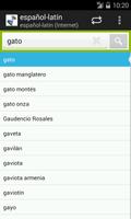 Español-Latín Diccionario captura de pantalla 2