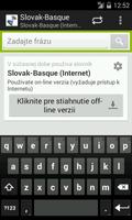 Slovak-Basque slovník Cartaz