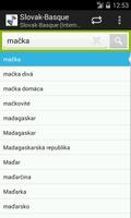 Basque-Slovak Dictionary screenshot 2