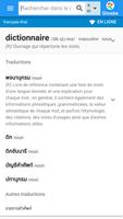 Thaï-Français Dictionnaire Affiche