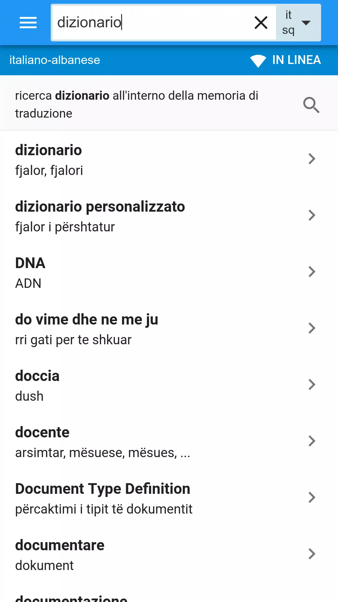Albanese-Italiano Dizionario APK for Android Download