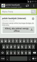 Polish-Basque Dictionary โปสเตอร์
