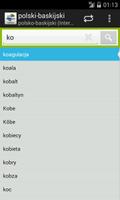 Polish-Basque Dictionary ภาพหน้าจอ 1