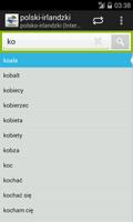 Polish-Irish Dictionary screenshot 1