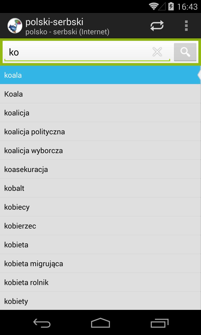 polsko - serbski słownik for Android - APK Download