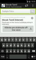 Slovak-Tamil Dictionary plakat