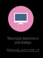 Poster Lietuvių televizija telefone