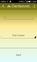 Cardamom : Send vCards via SMS capture d'écran 2