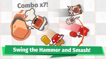 Smashers.io Foes in Worms Land Affiche