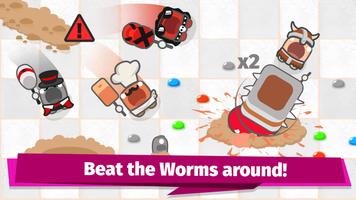 Smashers.io Foes in Worms Land syot layar 1
