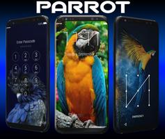 Parrot Password Lock Screen Affiche