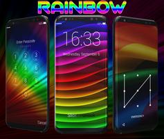 Arco iris Pantalla de Bloqueo Poster