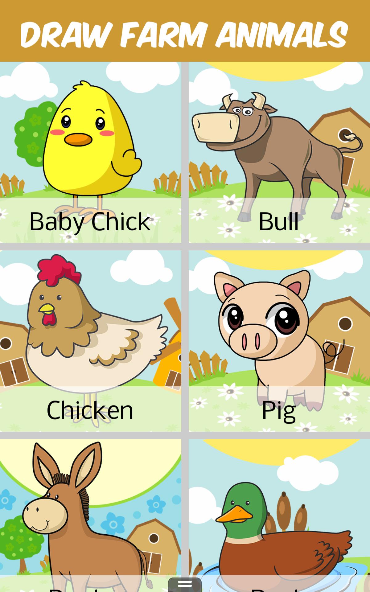 Draw Farm Animals for Kids APK per Android Download