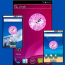 Pink Volleyball Clock APK