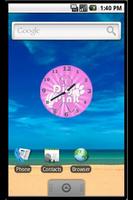 Pink Volleyball Clock پوسٹر