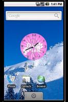 Pink Volleyball Clock screenshot 1