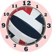 Volleyball Clock Widget-RWB