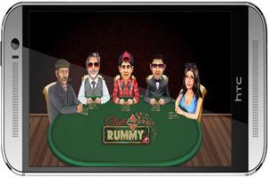 Club Rummy 13 & 21 Cards Rummy постер