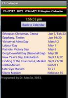 Ethiopian Calendar capture d'écran 1