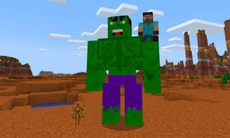Mos Green Super Hero for MCPE-poster